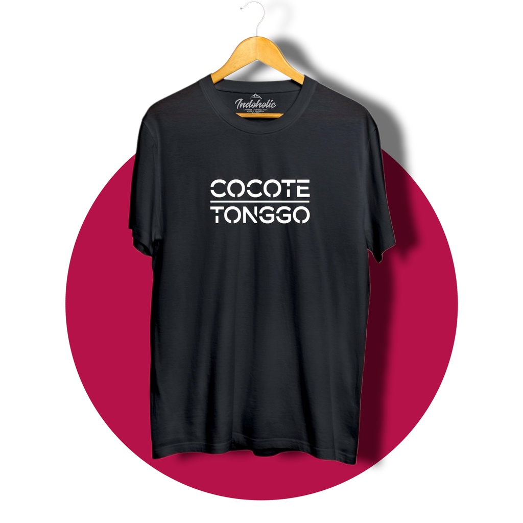 Indoholic Atasan Baju Pakaian Pria Cowok wanita Kaos Distro Murah terbaru Combed 100% Original Cocote Tonggo