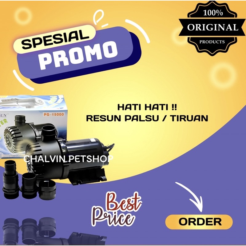 RESUN PG 15000 Water Pump Murah