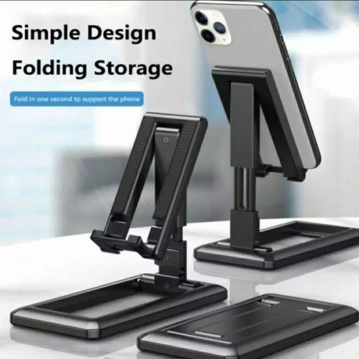 STAND HOLDER HP - HOLDER STAND HP - FOLDING DESKTOP PHONE STAND SANDARAN HP A