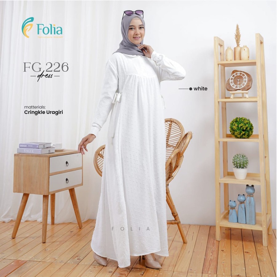 GAMIS DEWASA PUTIH FOLIA 226 PROMO/GAMIS DEWASA TERBARU FOLIA PROMO/GAMIS DEWASA PUTIH PROMO