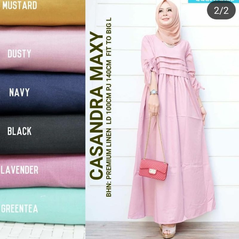 Casandra maxy dress fashion muslim wanita