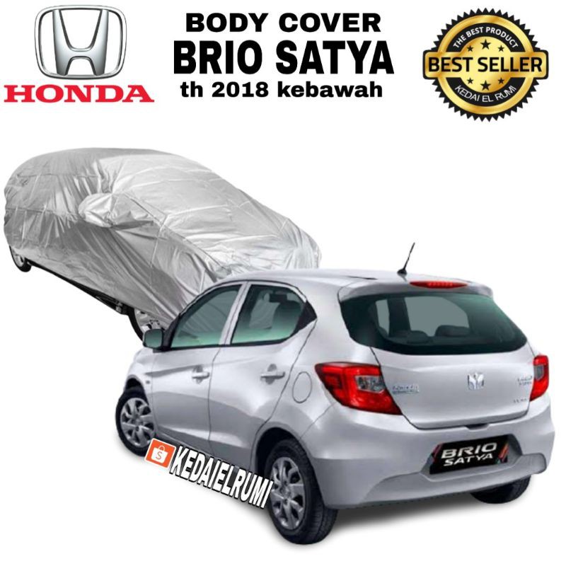 Honda Brio Satya lama COVER MOBIL KAIN SELIMUT PENUTUP SARUNG BODY MOBIL CAR SILVER ABU ABU
