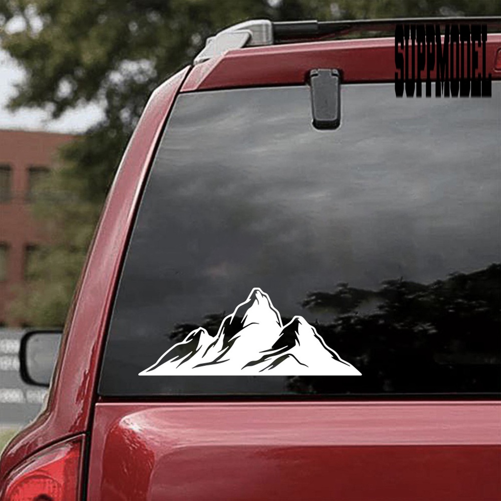 &lt; Car Adornment &gt; Stiker Motif Gunung Tahan Lama Untuk Dekorasi Mobil Van