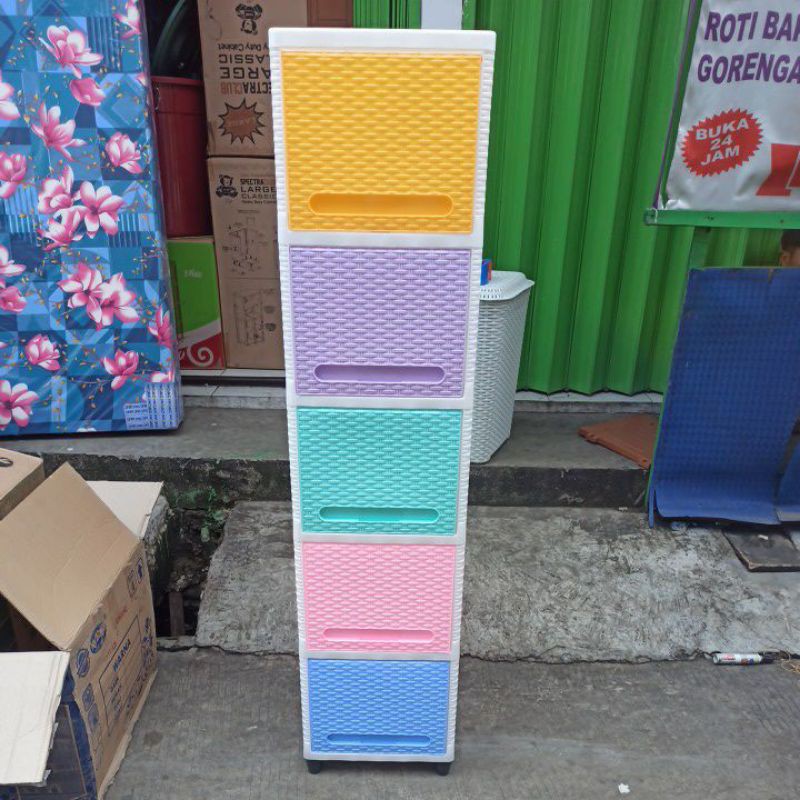 GOJEK CLUB FLIP Lemari plastik club FLIP susun 5 lemari serbaguna LACI CLUB SLED Lemari club