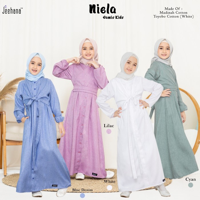 GAMIS NIELA KIDS  JEEHANA  GAMIS MUSLIM ANAK PREMPUAN