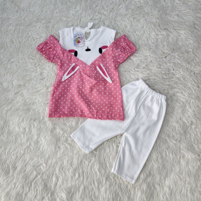 baju bayi perempuan stelan celana babygirl