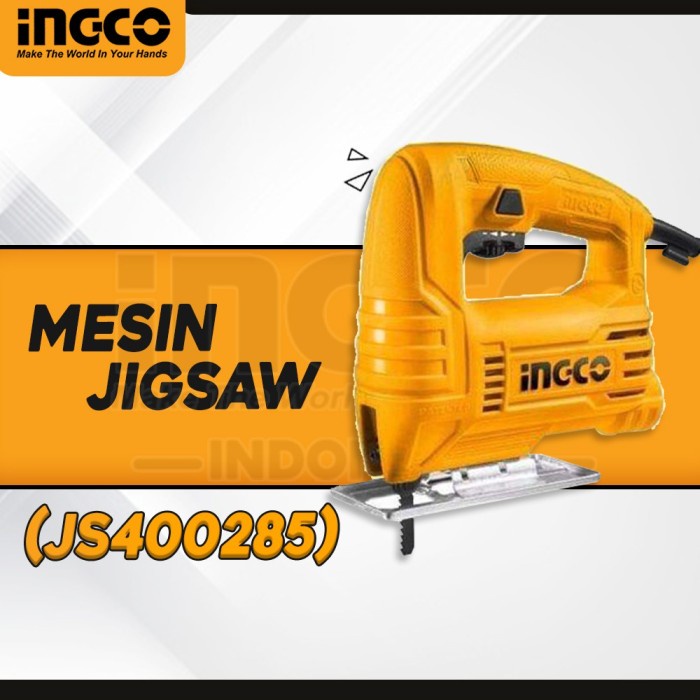 INGCO JS400285 MESIN JIGSAW GERGAJI LISTRIK POTONG KAYU TRIPLEK SAW