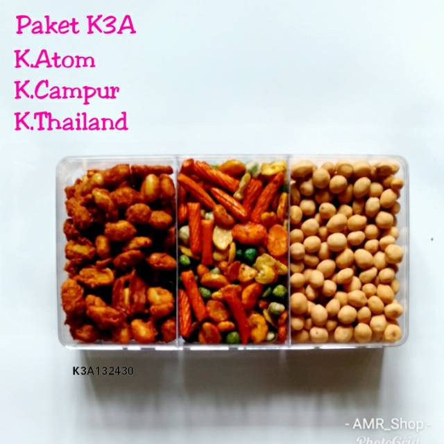 

Nut-Nut Tray sekat 3 Paket K3A