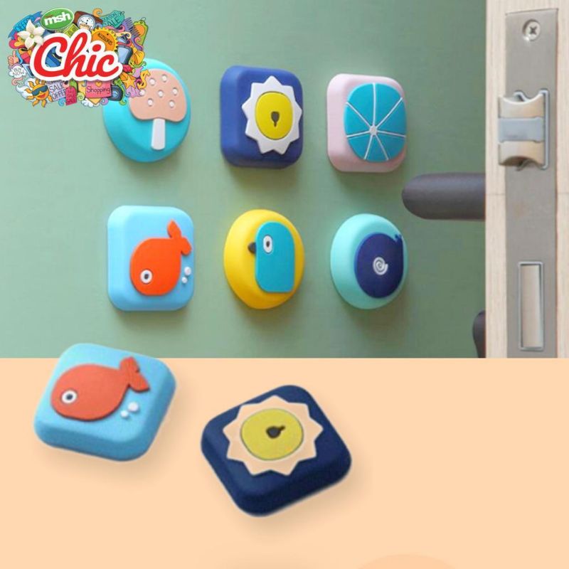 Penahan Gagang Pintu - Door Stopper Bantalan Pintu Motif Lucu