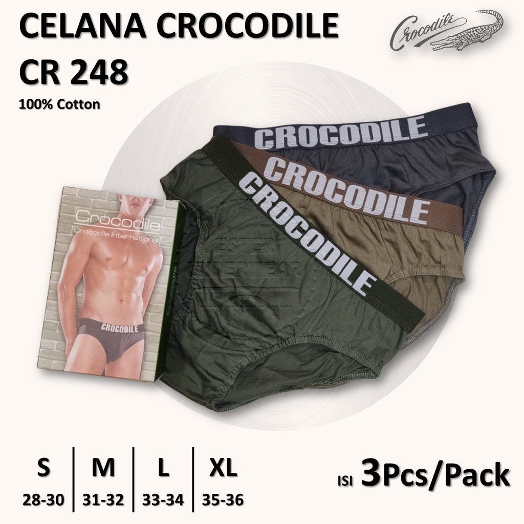 Celana Dalam Pria CROCODILE CR 248 1Pack Isi 3Pcs/pACK