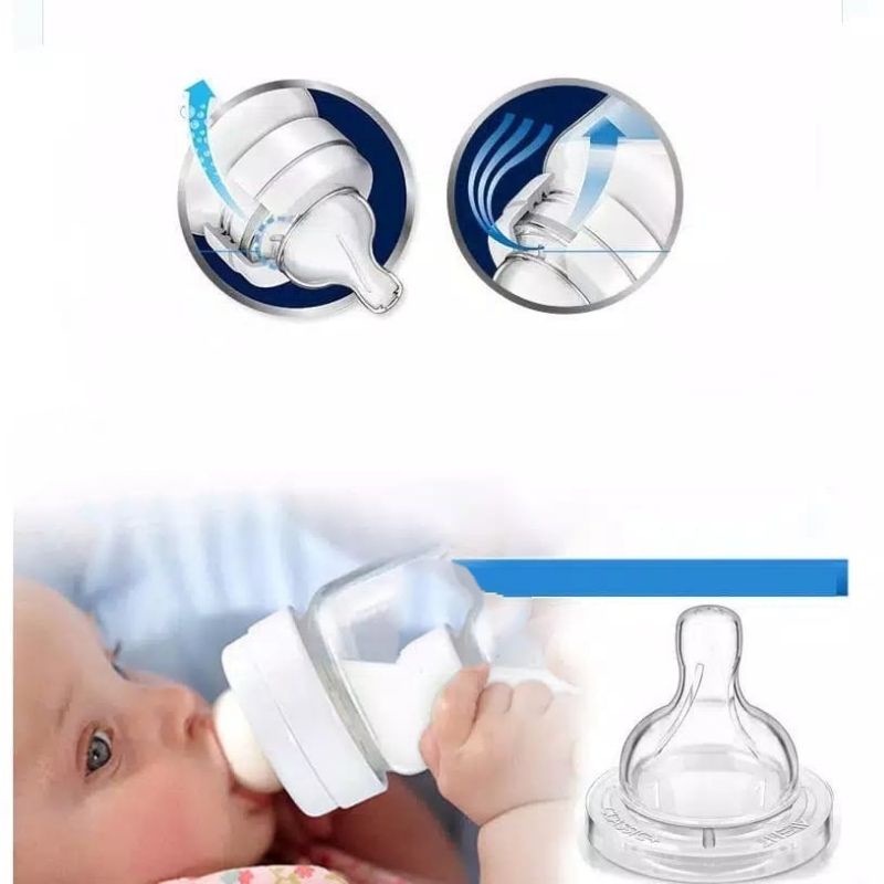 Dot nipple susu pengganti untuk botol philips avent classic
