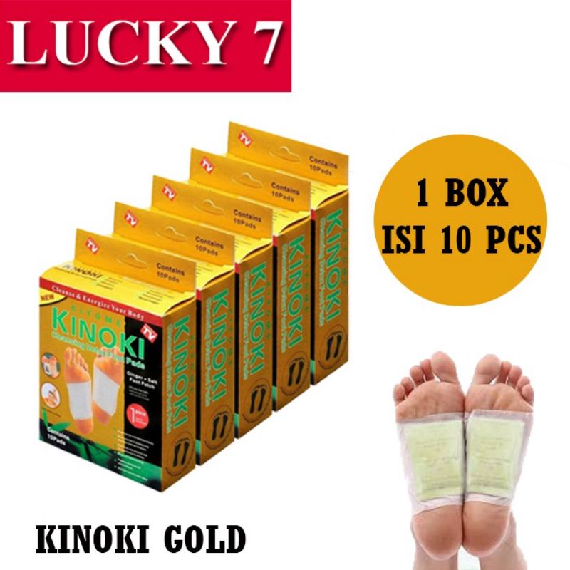 DE4 COD (1 Box Isi 10 Pcs) Koyo Kaki Kinoki Gold Detox ASLI /Koyo Kesehatan Ampuh Membuang