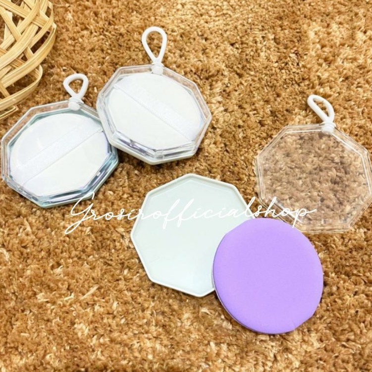 SPONS BEDAK AIR CUSHION /Spon Wajah Premium dengan Tempat Wadah Holder / Makeup Sponge