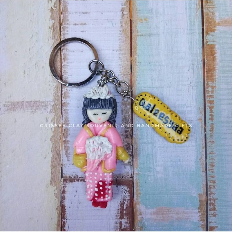 gantungan kunci clay custom 3d