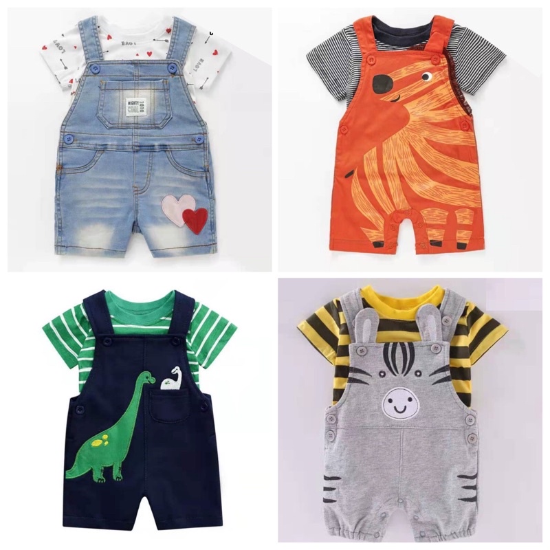 Catell Love Overall | Celana Gantung Baju Monyet Bayi