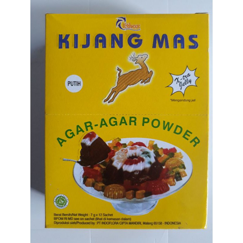 

AGAR KIJANG MAS ISI 12 PCS PUTIH, HIJAU, MERAH, COKLAT ORIGINAL