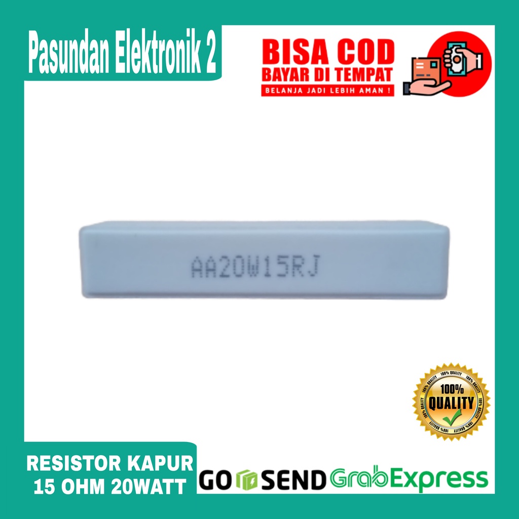 Resistor Kapur 20 Watt 15 Ohm