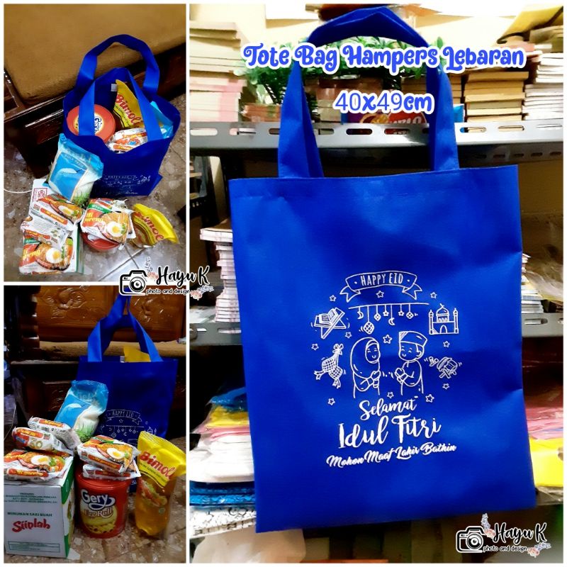 

Tas Spunbond Hari Raya Idul Fitri Tas lebaran 40x49cm Harga 7500/pcs