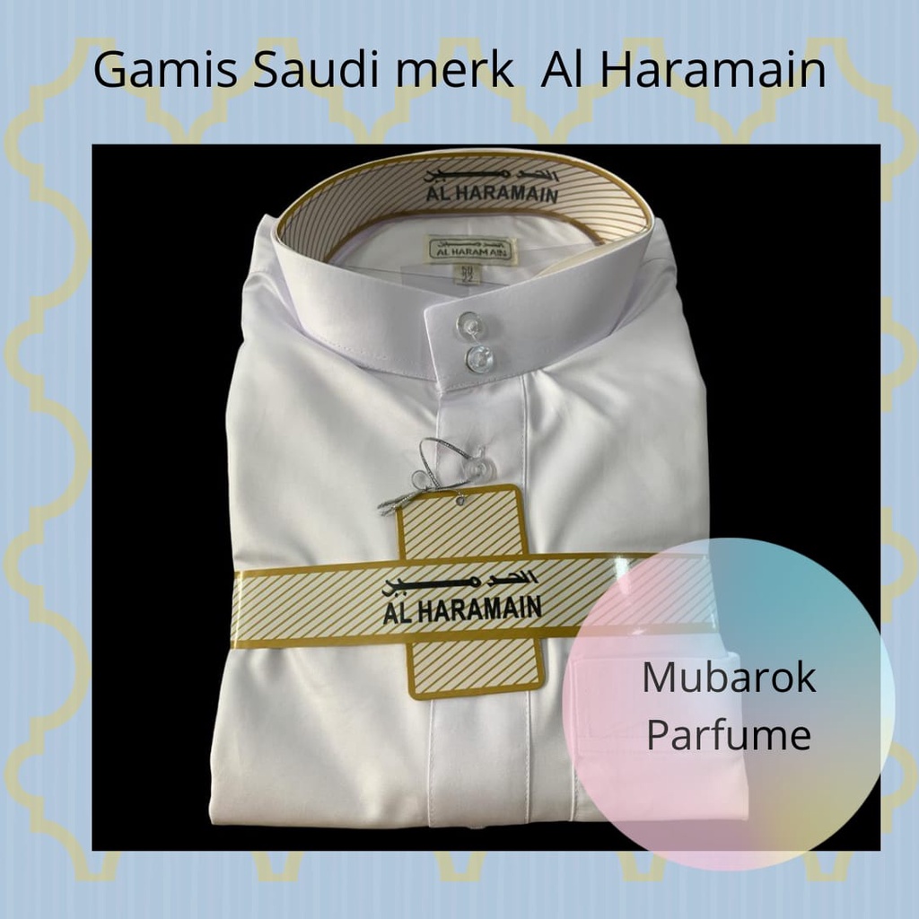 Baju Gamis Pria dewasa Al Haramain/Al Haromain Original Saudi Arabia