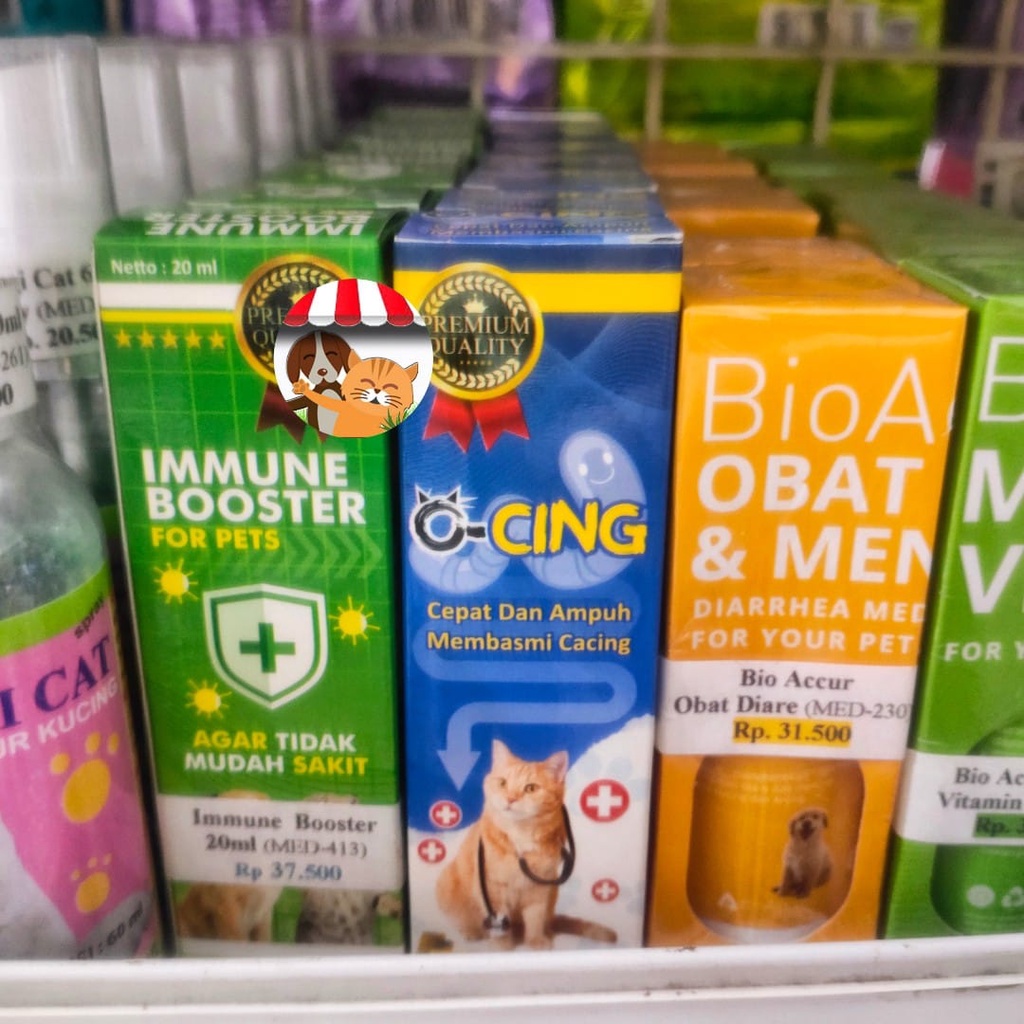 O-CING 20ml Obat Cacing Kucing Tetes Ocing O Cing Ampuh dan Cepat