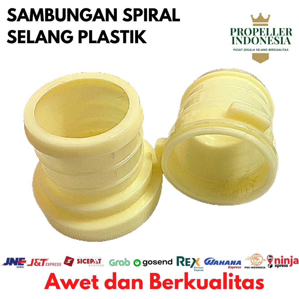 Sambungan Spiral Plastik Selang Irigasi Sambungan Drip 2- 4Inch