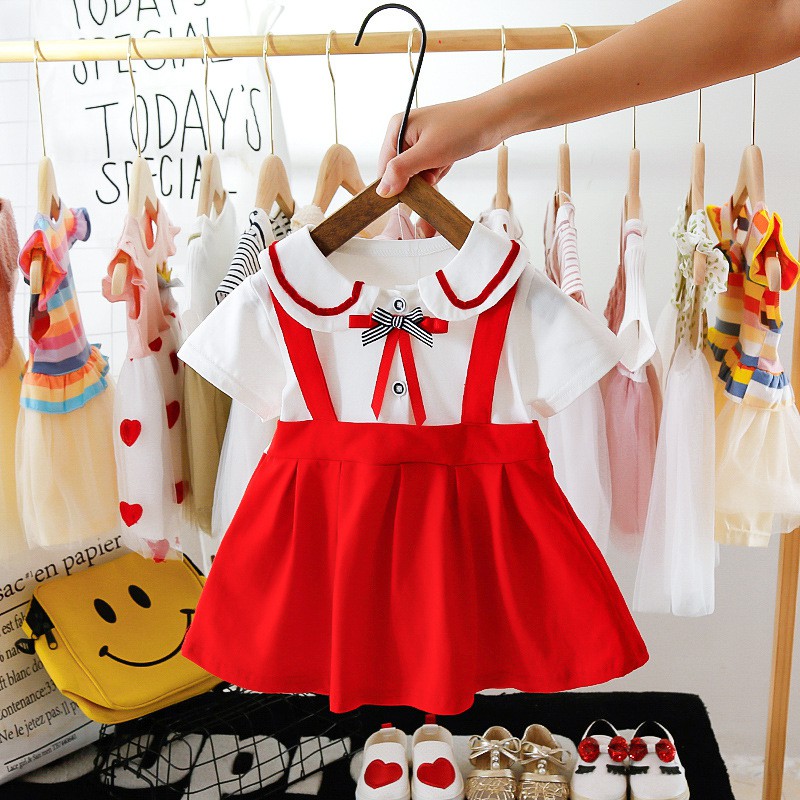 Dress bayi batita 659 baju anak bayi import Gaun Bayi Perempuan Korean Style-3