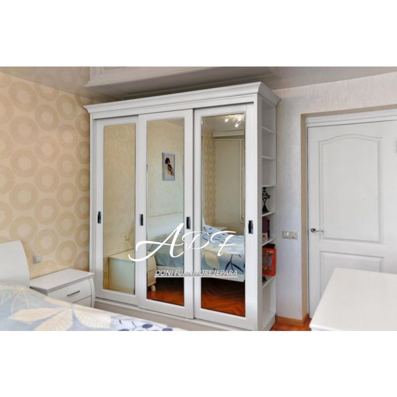 Almari Pakain Pintu Sliding Kaca Lemari Pakaian Pintu 3