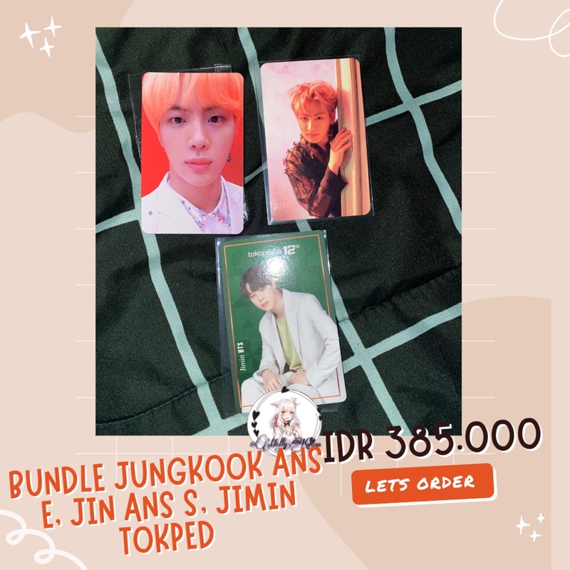 [READY] PC PHOTOCARD BTS JUNGKOOK LOVE YOURSELF E SEOKJIN JIN ANSWER S JIMIN X TOKPD OFFICIAL