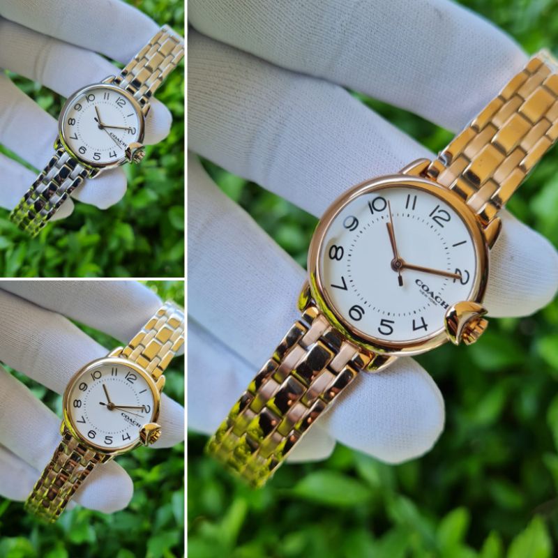 Jam Wanita COACH flower knop premium