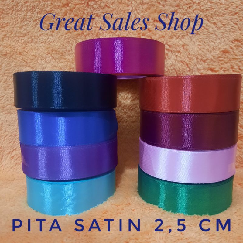 

Pita Satin 2,5 Cm / 1 Inch