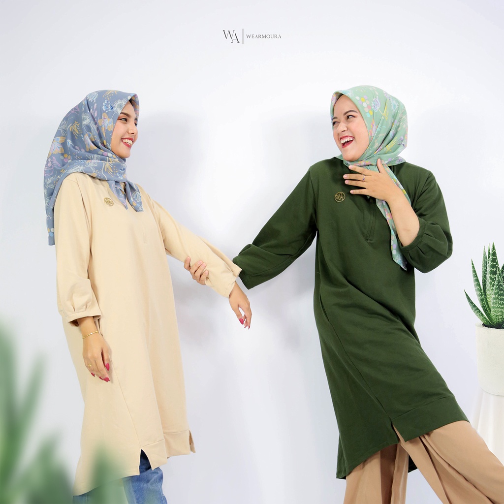 [PROMO] TUNIK ELMIRA BY WEARMOURA TUNIK CANTIK FASHION WANITA FASHION MUSLIM