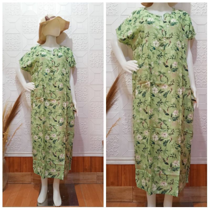 Daster Habel/HISBI Long BUSUI Panjang Semata Kaki Bahan Rayon Premium-Hisbi busui 45