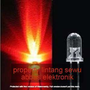 10pcs LED MERAH 5MM