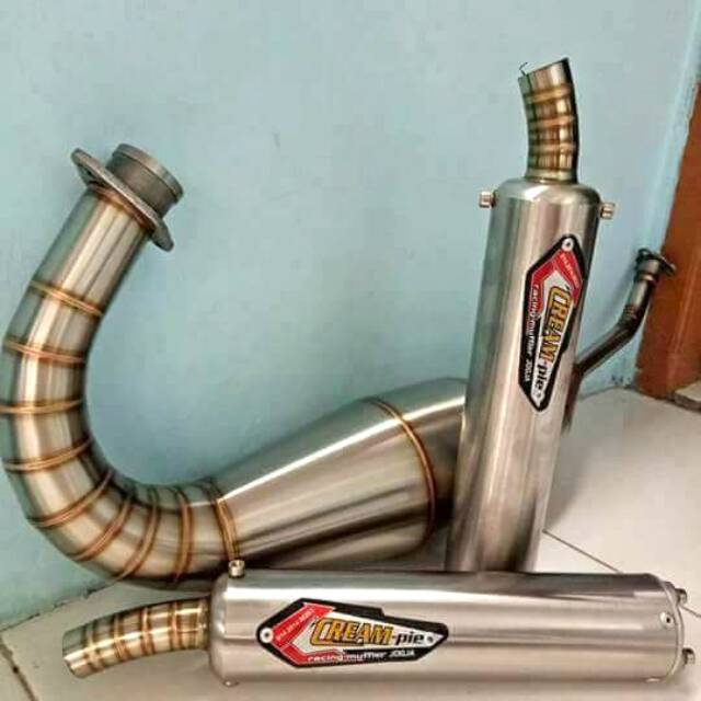Knalpot CreamPie Jogja. for ninja150rr dan ninja150R