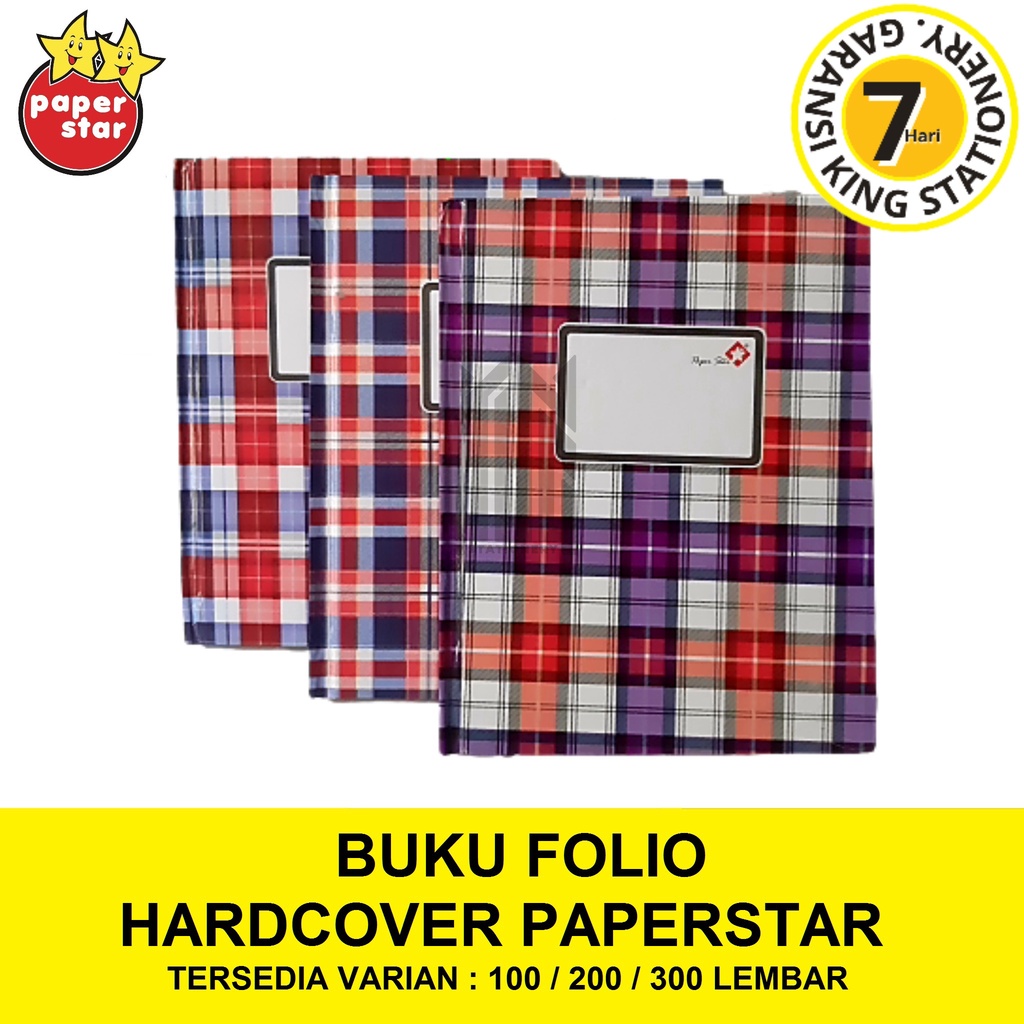 

BUKU FOLIO HARDCOVER PAPERSTAR 100 / 200 / 300 LEMBAR