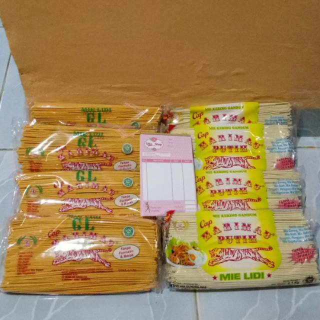 

Mie lidi GL CAP HARIMAU khas medan(1kg)