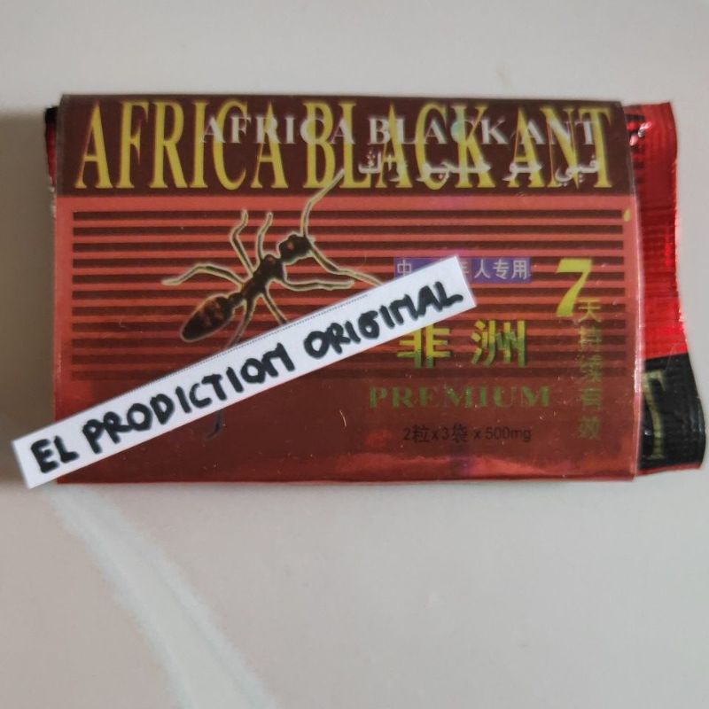 eceran persanchet perbungkus kapsul Africa black an semut hitam kuat tahan lama 100% original dan be