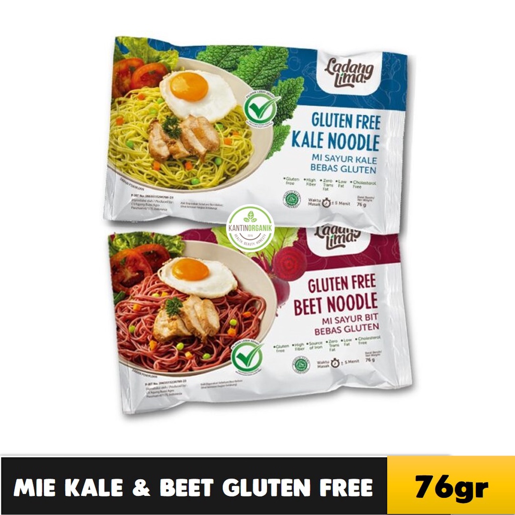 

Mie Gluten Free - Vegan Noodle Beet dan Kale Ladang Lima