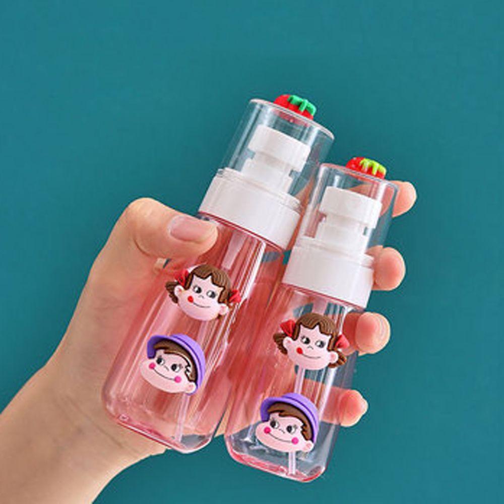 Botol Spray Kartun Agustinina 60ML/100ML Botol Parfum Shampoo Shower Gel Travel Anak Perempuan