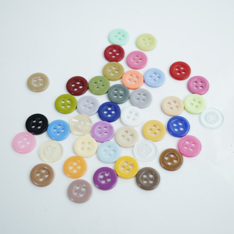 Kancing baju lubang 4 / kancing kemeja / kancing seragam (1lusin)