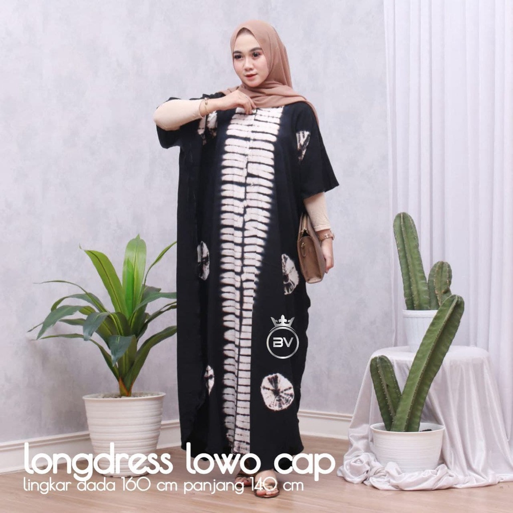 LONGDRESS JUMBO LOWO BATIK CAP ASHANTY/  DRESS KAFTAN / KAFTAN DRESS / DASTER DAILY / LONGDRESS  KAF