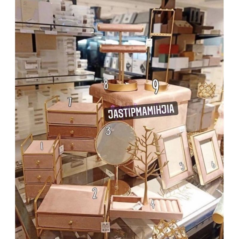 JEWELRY BOX VELVET INFORMA / KOTAK PERHIASAN TEMPAT GELANG KALUNG CINCIN