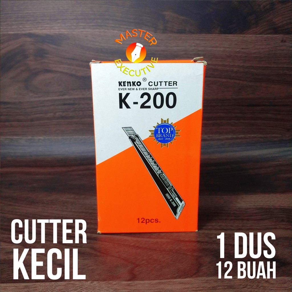 [Dus - 12 Buah] Kenko Handy Cutter Kecil K-200