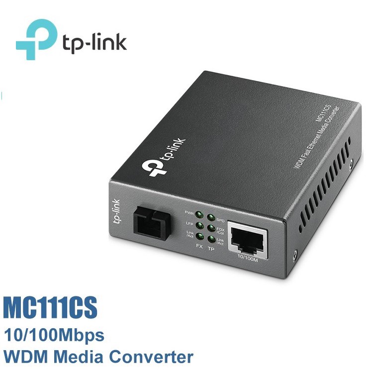 TP-LINK TL-MC111CS WDM Fast Ethernet Media Converter TPLINK MC111CS