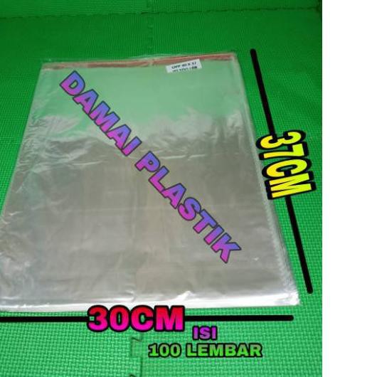 

【COD】 UKURAN: 30X37 CM Plastik OPP Kemasan Packing Baju Bening Plastik Baju Seal Lem