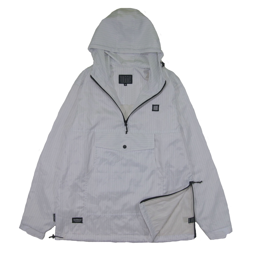 

Hoofdawsm White Grid Anorak