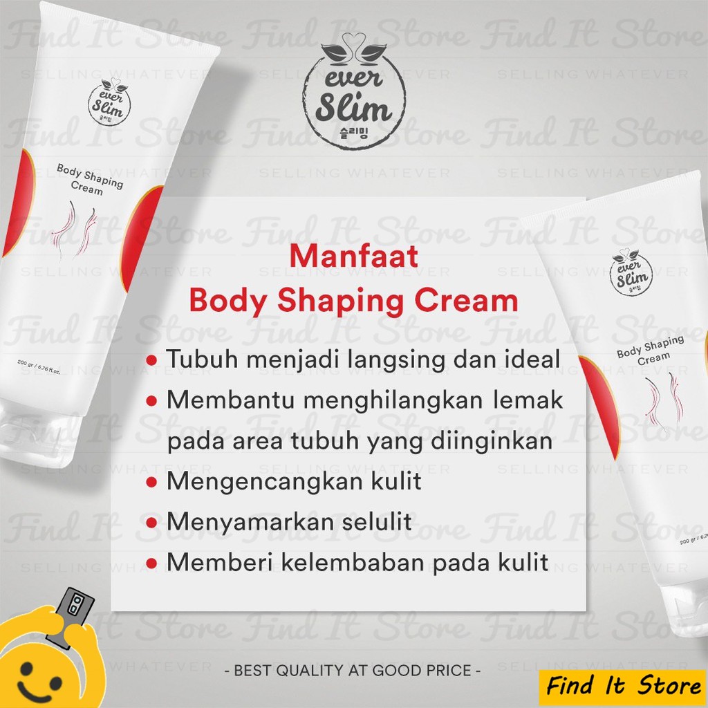 Everwhite Ever White Everslim Ever Slim Body Shapping Cream Pelangsing