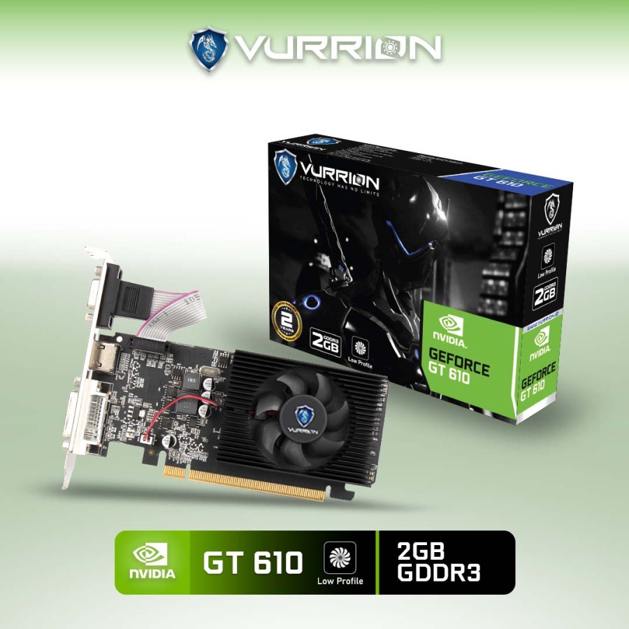 VGA VURRION GT 610 2GB DDR3 64Bit GAMING || Xtrack74