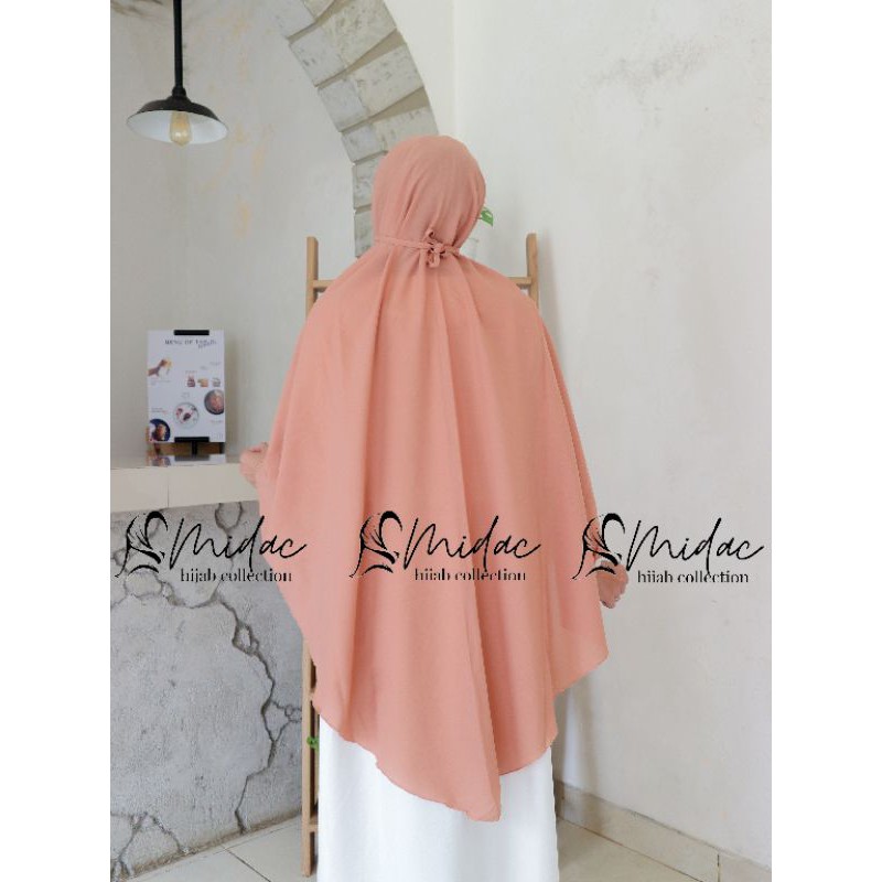 Bergo Maryam Jumbo Premium // Syar'i Diamond Tanpa Pet //Khimar Jumbo