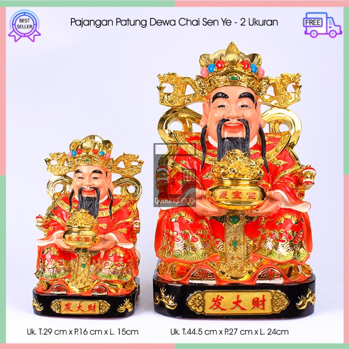 Pajangan Patung Hiasan Hadiah Meja Kantor Dewa Cai Shen Chaisen Amulet Kekayaan Kwan Kong Guan Yu Bumi Maitreya Fengshui Fengsui Feng Shui Rejeki Hoki Meja Altar Sembahyang Batu Giok Resin Rupang Gelang Tasbih Buddha Budha Amitabha Statue Necklace Besar